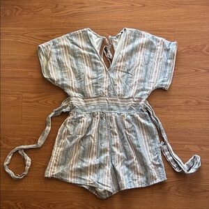 American Eagle Outfitters Striped Casual Romper